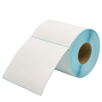 Vente Flash : Autocollant en papier adhésif personnalisable, blanc, perforé, imperméable, à trois couches, thermique direct 4x6, à forte adhérence