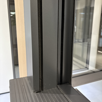 Ventana Eléctrica Vertical Antirrobo con Elevación Motorizada, Vidrio Templado, Acero Inoxidable, Control Remoto Inteligente para Sala de Estar y Dormitorio