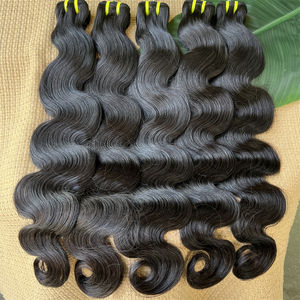 באיכות הטובה ביותר גוף חבילות גל גלם 12a כיתה מיושר לציפורן שיער הרחבת ויאטנמית הספק הגוף גל גלם חבילות שיער - Product Image 1