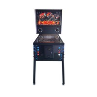 Machine de jeu d'arcade de flipper virtuel à monnayeur, 43 pouces, 3 écrans, vidéo haute définition, son réaliste, en métal, version anglaise