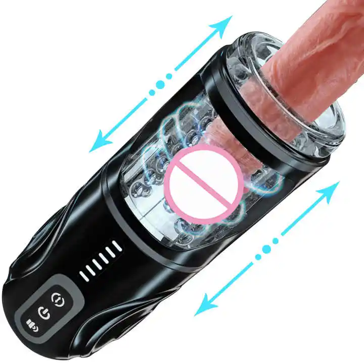 Otomatik erkek mastürbasyon cihazı teleskopik dönen uçak fincan emme mastürbasyon için seks oyuncakları erkekler için