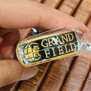 Custom Electroplated <strong>Enamel</strong> 3D Embossed Aluminium Alloy Logo Strong Adhesive Metal Name <strong>Plates</strong> for Furniture - Product Image 1