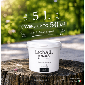 08 SLATE 5lt LaChalk the evolution of <b>chalk</b> paint Where <b>chalk</b> meets resin: Hybrid <b>Chalk</b> Resin Paint made in Italy water-based - Product Image 2