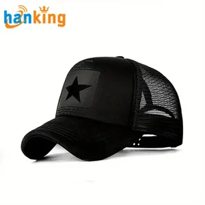 Gorra de béisbol para deportes al aire libre, gorra de béisbol con patrón de pentagrama para hombre, gorra de sol Unisex ajustable Snapback, gorras de malla transpirables de verano para hombre