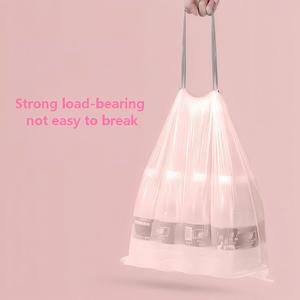 ถุงขยะแบบมีเชือกผูก ผลิตจากพลาสติก PE รีไซเคิลได้ เป็นมิตรต่อสิ่งแวดล้อม (แบบกำหนดเองได้) - Product Image 2