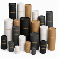Atomiseur de parfum personnalisé, emballage pour huiles essentielles et sérums, conteneurs ronds en carton rigide à double couche