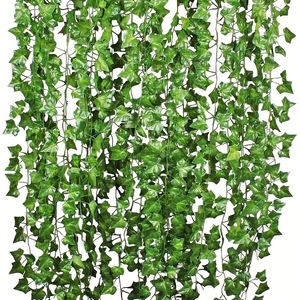 Ning Chen Artificial Ivy Vines <b>Wall</b> Hanging Silk Greenery <b>Decor</b> for Indoor Outdoor Use - Product Image 4