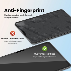 Protection d'écran en verre trempé de qualité supérieure pour iPad 10.9 12.9, anti-rayures, dureté 9H, sans bulles, installation facile, fabriqué en usine OEM - Product Image 5
