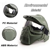 Vente en gros de transformateurs de bouclier intégral en plastique ABS durables CS équipement de combat anti-pulvérisation casque à lentille PC