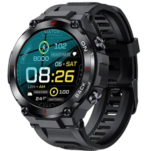 2023 K37 GPS seguimiento deporte al aire libre reloj inteligente 1,32 HD Pantalla 24h Monitor DE SALUD batería larga impermeable SmartWatch para hombres