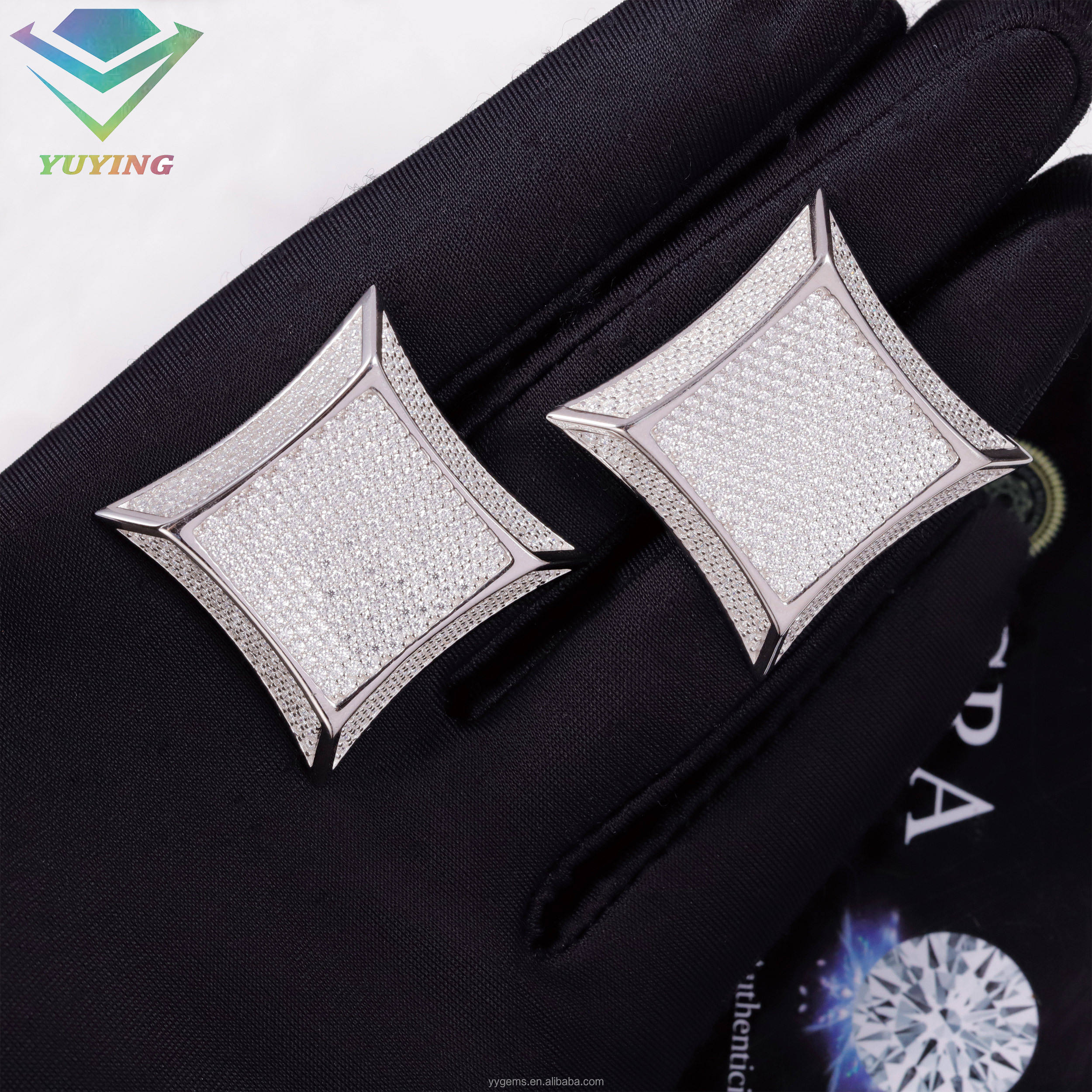 moissanite earrings-30mm