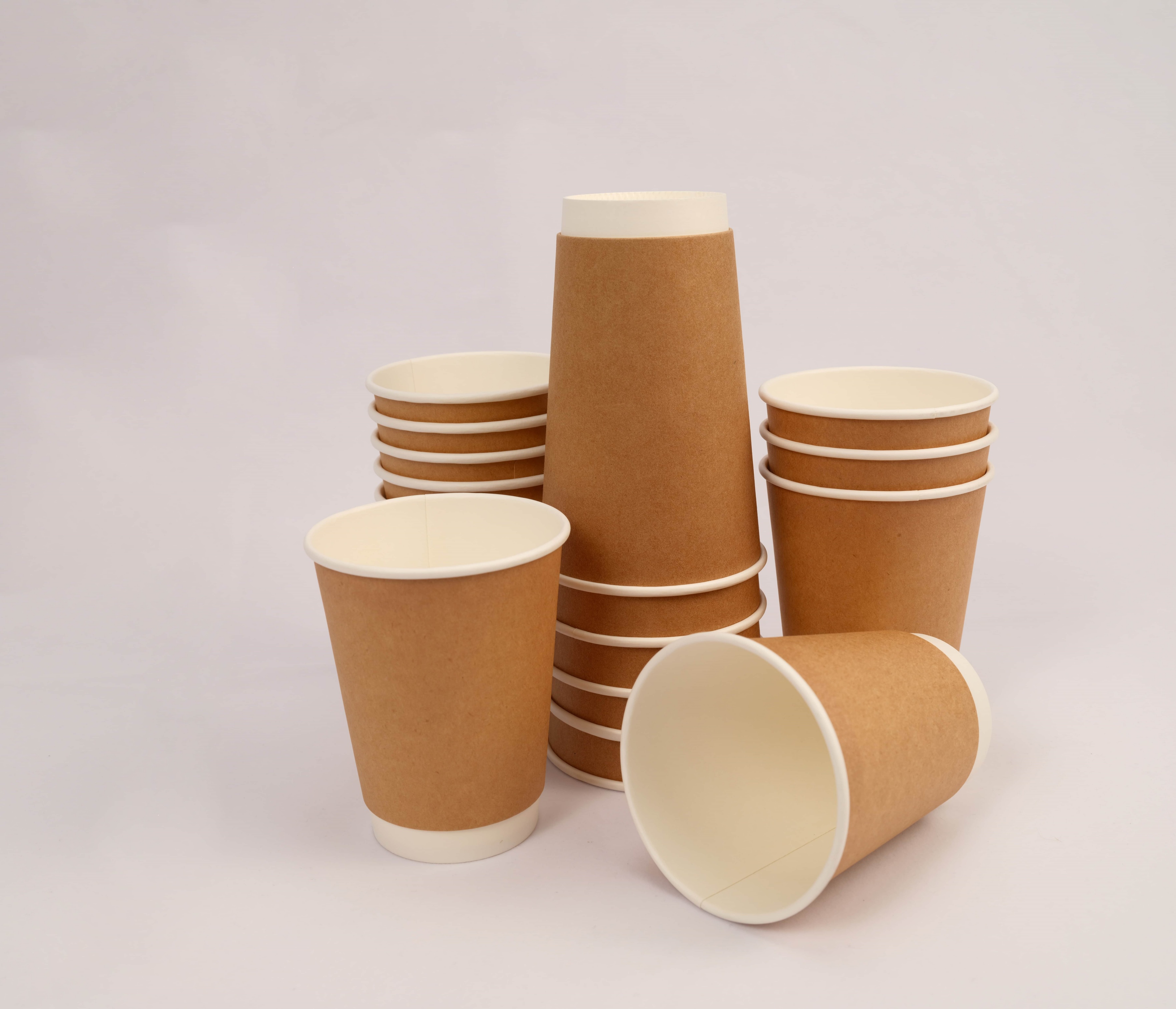Whole Sale Custom Disposable Paper Cup with Business Logo Thickeneded Packaging Custom Printed Business Office Display