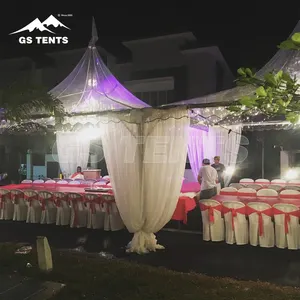 Tenda kanopi Pagoda PVC aluminium 6x6 8x8 10x10 tenda pesta pernikahan tenda tenda