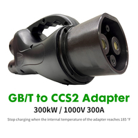 Adaptateur convertisseur EV haute vitesse 300 kW GB/T vers CCS2 européen, 1000 V 300 A, charge rapide pour flottes de véhicules électriques commerciaux