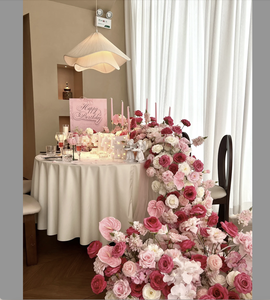 Flores Artificiales PinkLong Row para Decoración de Mesas de Boda, Conferencias y Salas de Exposiciones, Exhibición en Ventanas, Disponibles para Comercio Transfronterizo - Product Image 4