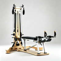 Unité combinée de tour à poulies en bois d'érable durable pour système d'extension Pilates, équipement pour salle de yoga et studio de Pilates