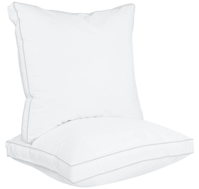 Factory Wholesale Hotel Pillow Luxury Standard Size White Bed Sleeping Pillows for Sleeping with Down Alternative