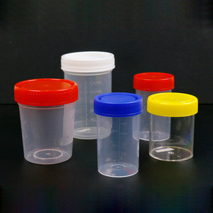 Vasos de Plástico Desechables para Orina Cidabio, Transparentes y Estériles, con Tapa Abatible/Tapón de Rosca, de 10mL a 200mL, para Laboratorio - Product Image 5