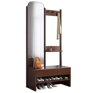Banco para Cambiar Zapatos de Madera Maciza de Estilo Nórdico Moderno, Lujo Ligero, Simple, Multifuncional, <span class=keywords><strong>Perchero</strong></span> para el Recibidor del Hogar - Product Image 4