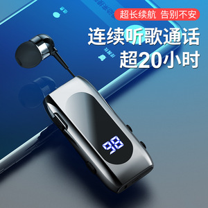 หูฟังบลูทูธกันน้ำหน้าจอดิจิตอล K55 IPX5คลิปติดปกหูฟังไร้สายใช้ได้ยาวนาน - Product Image 2