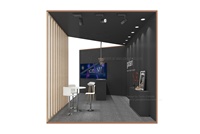 Stand d'exposition Tanfu 10 x 20, stand de salon professionnel préfabriqué en aluminium, tissu personnalisable, couleur et taille personnalisables, installation facile, modèle TF-J-23181