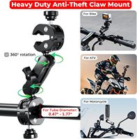 Kit de support de caméra d'action antivol, support de caméra 360° pour voiture, bâton de selfie avec ventouse pour GoPro Insta360 DJI