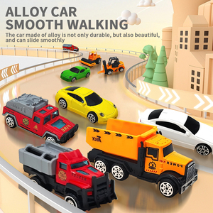 Modèle <span class=keywords><strong>de</strong></span> voiture <span class=keywords><strong>de</strong></span> <span class=keywords><strong>pompier</strong></span> en gros 1/64 dans un <span class=keywords><strong>camion</strong></span> <span class=keywords><strong>de</strong></span> rangement portable, trois petites voitures miniatures moulées sous pression, voitures miniatures réalistes à bas prix - Product Image 3