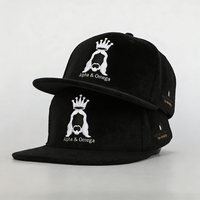 Gorras de Béisbol Snapback Bordadas Personalizadas al por Mayor, Negras, de 6 Paneles, con Visera Plana, para Hombres y Mujeres