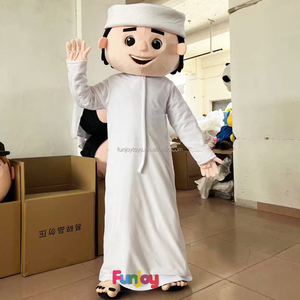 Costume mascotte arabiano in stile natalizio ideale per spettacoli comici basati su personaggi dei cartoni animati ed eventi aziendali - Product Image 4