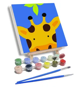 2023 새로운 도매 사용자 정의 페인트 번호 키트로 페인트 작품 어린이와 성인 초보자를위한 숫자로 DIY 유화 그림
