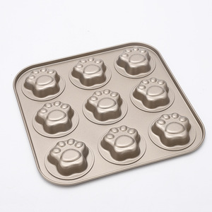 Cartoon Cat Paw Molds 4 6 9 12 Cavity Oven Safe Baking Tray For Cookie Cake Making - Product Image 2