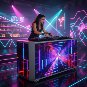 Cabina de DJ LED Creativa P3.91 con Forma Personalizable, Fachada Digital <span class=keywords><strong>para</strong></span> <span class=keywords><strong>Agencia</strong></span> de <span class=keywords><strong>Eventos</strong></span> - Product Image 3