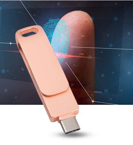 แฟลชไดรฟ์ USB 3.0 แบบหมุนได้ 4-in-1 รุ่น Cross-Border Pingguo 128GB วัสดุโลหะ รองรับ Android Type-C คอมพิวเตอร์ และโทรศัพท์มือถือ ยี่ห้อ Brand Ne - Product Image 4