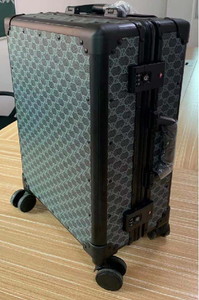 ब्रांड नामः 20, 24, 28-इंच विंटेज लेदर-लुक हार्ड पॉलीप्रोपाइलीन सूटकेस, यूनिसेक्स स्कूल यात्रा सामान - Product Image 4