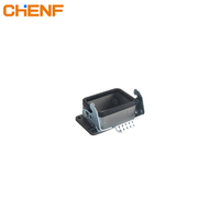 Conector resistente al agua IP65 13A 500V 6/10/16/24 pines conexión rápida eléctrica Industrial rectángulo macho hembra enchufe