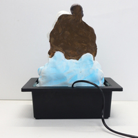 Zen Home Decor Statue de naissance de jésus Fontaine d'eau de table religieuse
