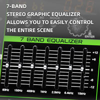 Mezclador de Audio Profesional PA8 de 8 Canales, Consola con 256 Efectos Integrados, USB para DJ, Karaoke, Escenario, Sonido en Vivo, Sistema de PA, Grabación