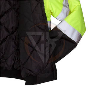 OEM ODM precio al por mayor trabajo seguridad desgaste chaqueta precio de fábrica manga larga Hi Vis trabajo seguridad hombres chaquetas - Product Image 5