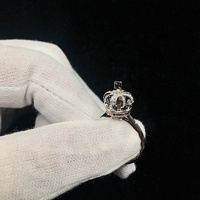 Bague Couronne de Luxe Ajustable en Argent Sterling 925 Massif Plaqué Or 18K avec Opale Australienne, Style Vintage, pour Femme