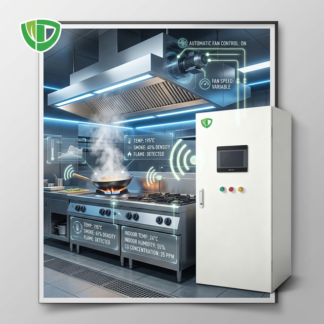 Plc Control Electrical Panel Board, Power Distribution Equipment Automation Cabinet, Smart DCKV for Commercial Kitchen