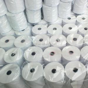 กระดาษม้วนความร้อนสำหรับเครื่องคิดเงิน ขนาด 57x50 มม. ปลอดสารพิษ ผลิตจากเยื่อไม้บริสุทธิ์ 100% ได้รับการรับรองมาตรฐาน ISO 9001 ขายส่งจากโรงงาน - Product Image 1