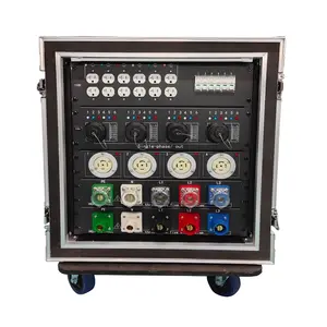 24 channels electrical distro panel power distribution box with socapex twistlock outputs