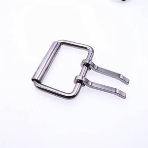 Twin Pin <b>Metal</b> <b>Roller</b> Buckles with Smooth Plated Finish for Webbing Straps Harnesses Belts and Leather Goods - Product Image 2