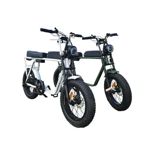 2022 새로운 디자인 슈퍼/73 48V 15Ah 20 인치 지방 타이어 ebike 750W 전기 레트로 자전거