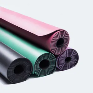 OEM Antiskid Bunte doppelte rutsch feste umwelt freundliche Gummi PU Yoga Mat