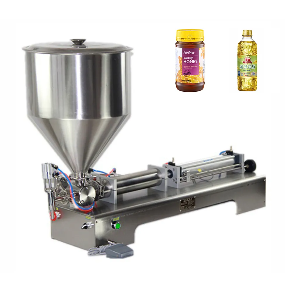 Machine de remplissage de crème glacée à pression d'air LST, Machine de remplissage de yaourt Semi-automatique