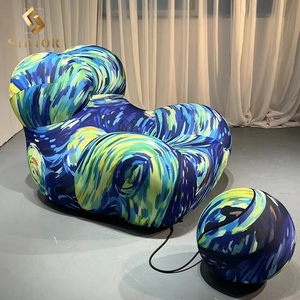 Modern sıkıştırma bebek kanepesi sandalye accent salonu sandalye osmanlı recliner uzanmış koltuklar eğlence sandalye oturma odası için - Product Image 2