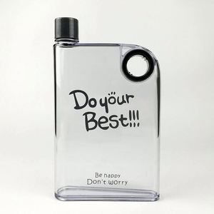 Botella Reutilizable Cuadrada Esmerilada Minimalista con Acabado Mate, Vaso de Viaje Unisex, Jarra de Agua Plana Tipo Cuaderno, Venta al Por Mayor de Fábrica - Product Image 2