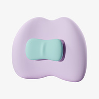 Coussin de soutien lombaire réglable en mousse à mémoire de forme, coussin de taille coulissant coloré pour le bureau et la voiture