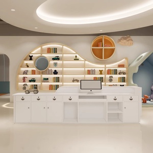 Tùy chỉnh Boutique sáng tạo mẫu giáo bàn tiếp tân với lưu trữ quầy lễ tân cho mầm non - Product Image 5